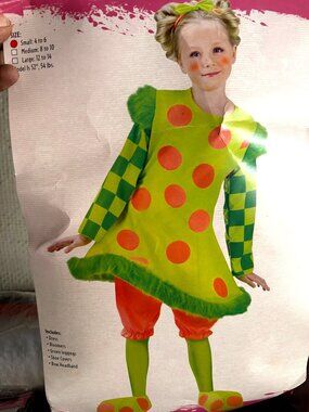 Clown Costume Lolli The Clown Cosplay Ser Child Size Small 4-6yrs